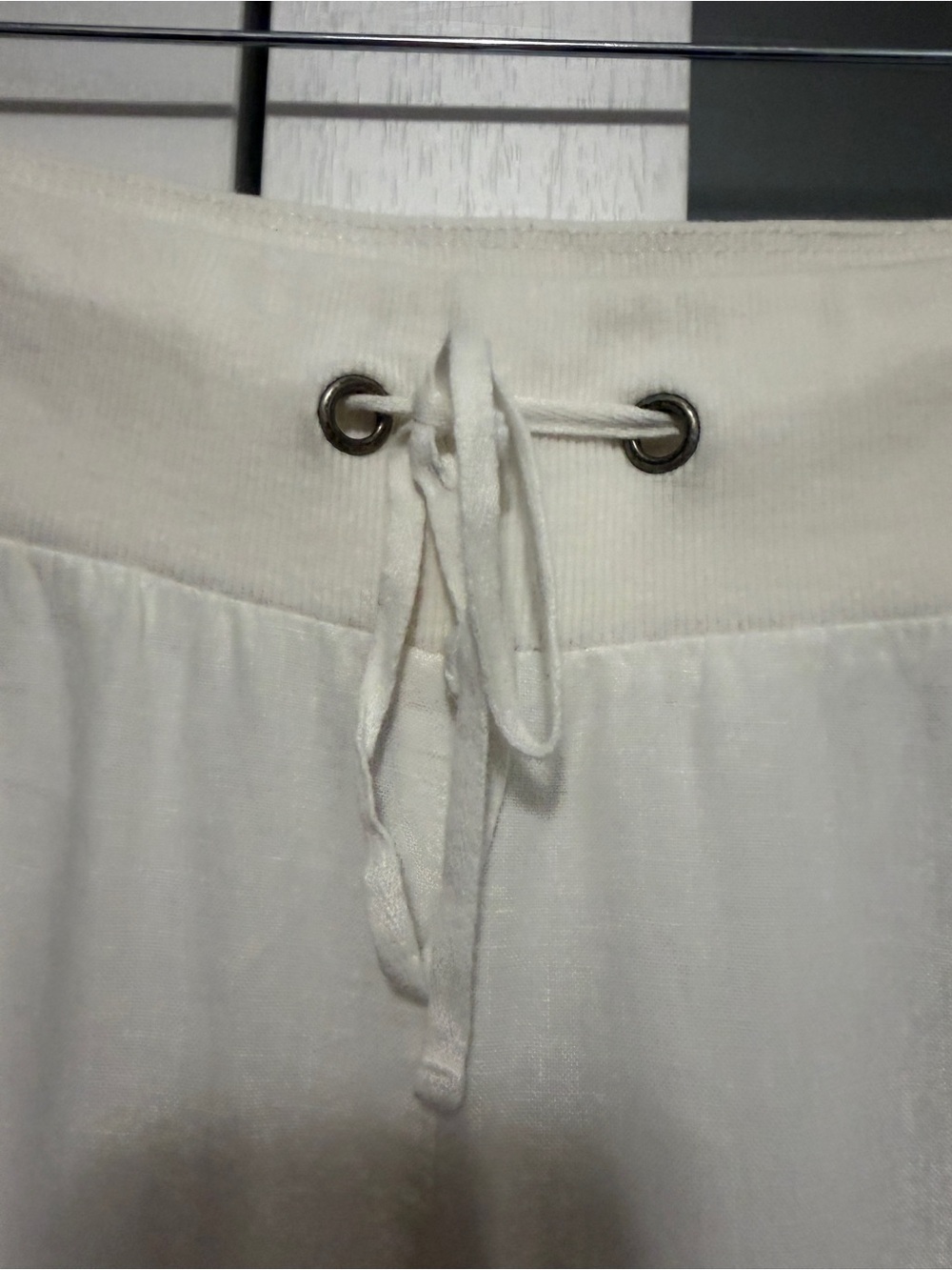 Eileen Fisher Organic Linen Pants White - Picture 6 of 8